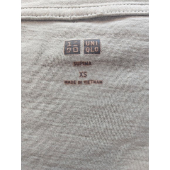 uniqlo WOMEN SUPIMA COTTON T Shirt Size XS Light Blue - Picture 2 of 6